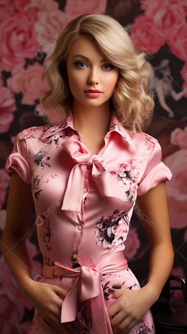 Linda mulher de Barbie