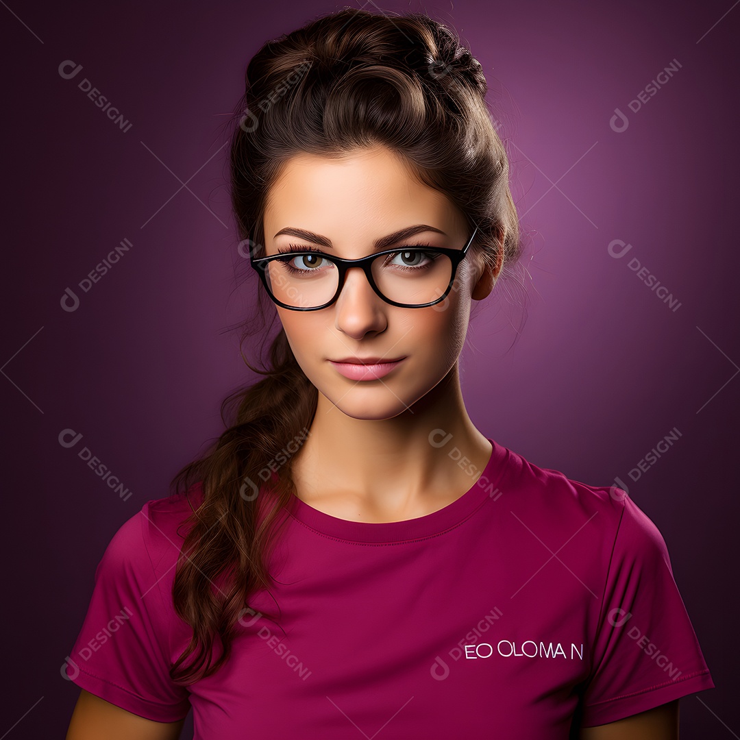 Linda mulher representando campanha de agosto lilás