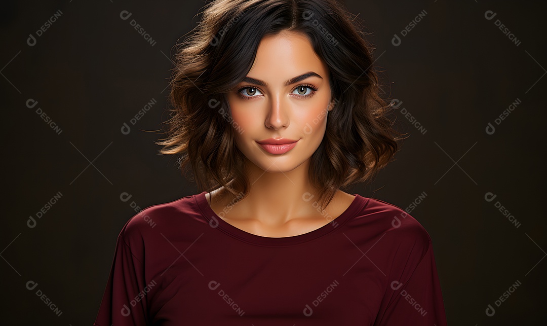 Linda mulher representando campanha de agosto lilás