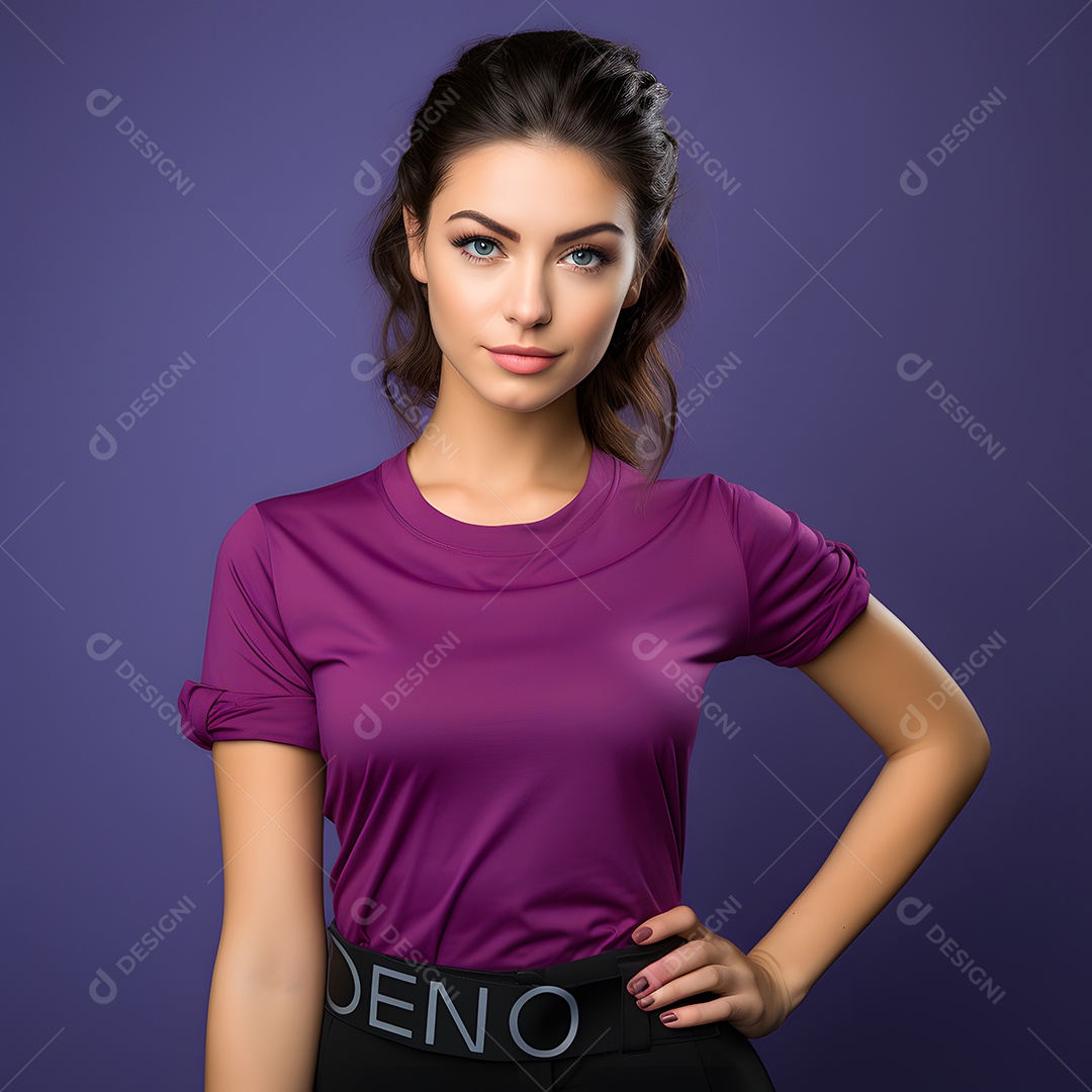 Mulher representando agosto lilás