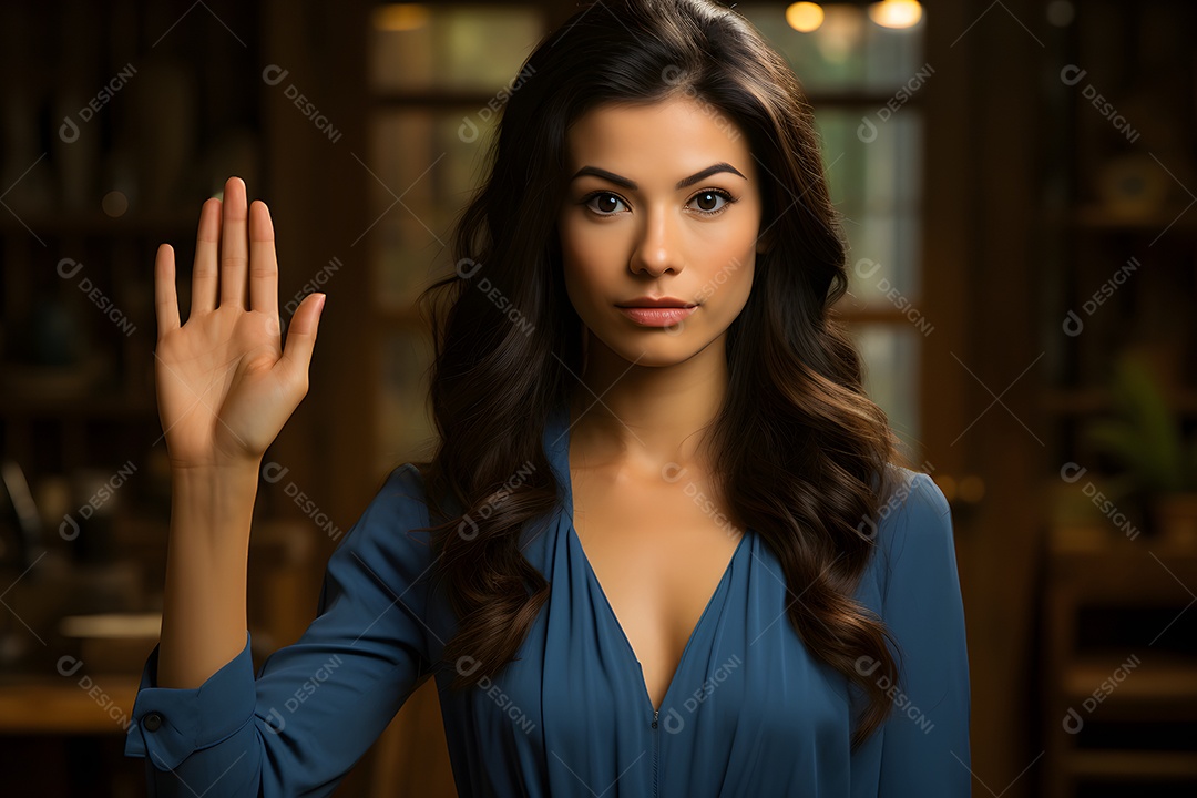 Mulher representando agosto lilás