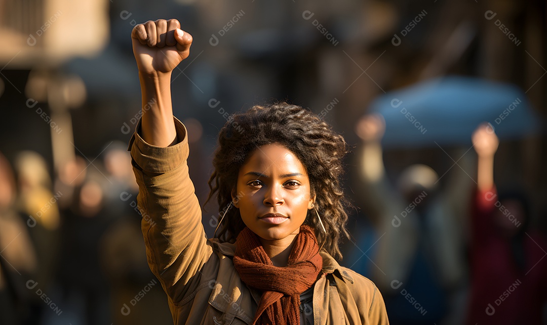 Mulher representando agosto lilás