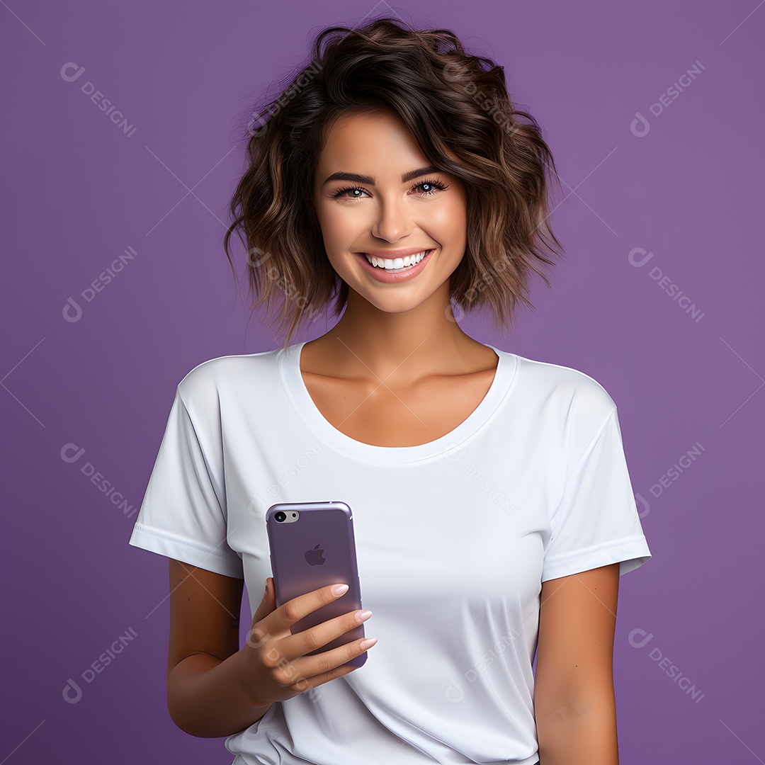 Mulher representando campanha do agosto lilás