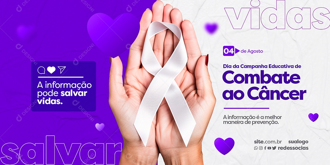 Combate ao Câncer Social Media PSD Editável