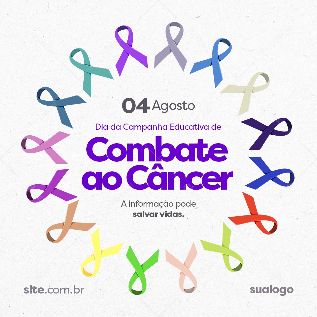 Combate ao Câncer Social Media PSD Editável