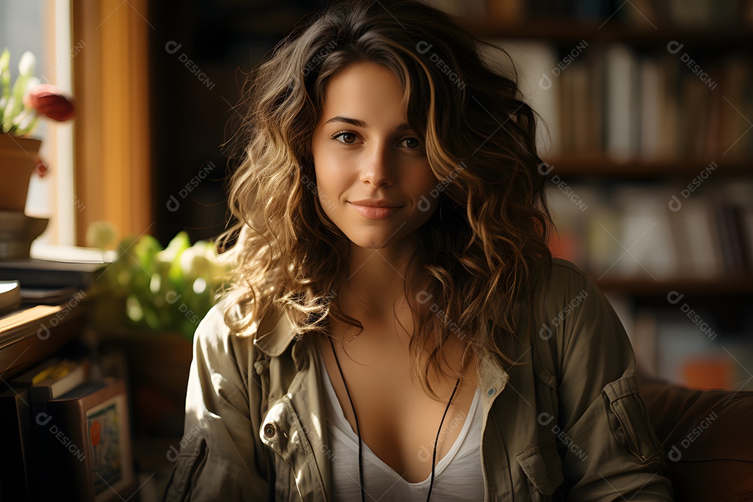 Linda mulher escritora