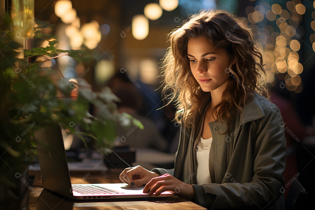 Linda mulher escritora