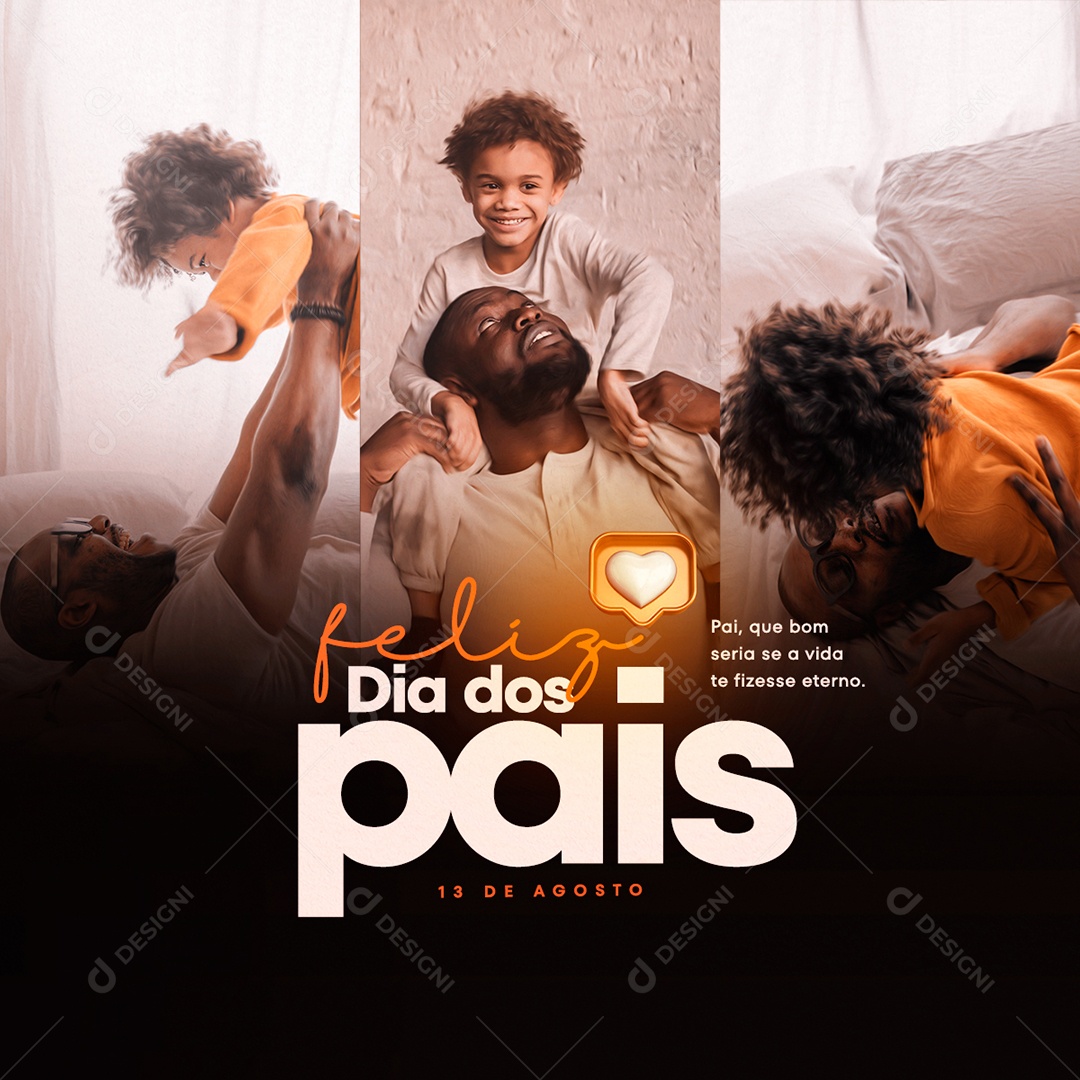 Dia dos Pais Social Media PSD Editável