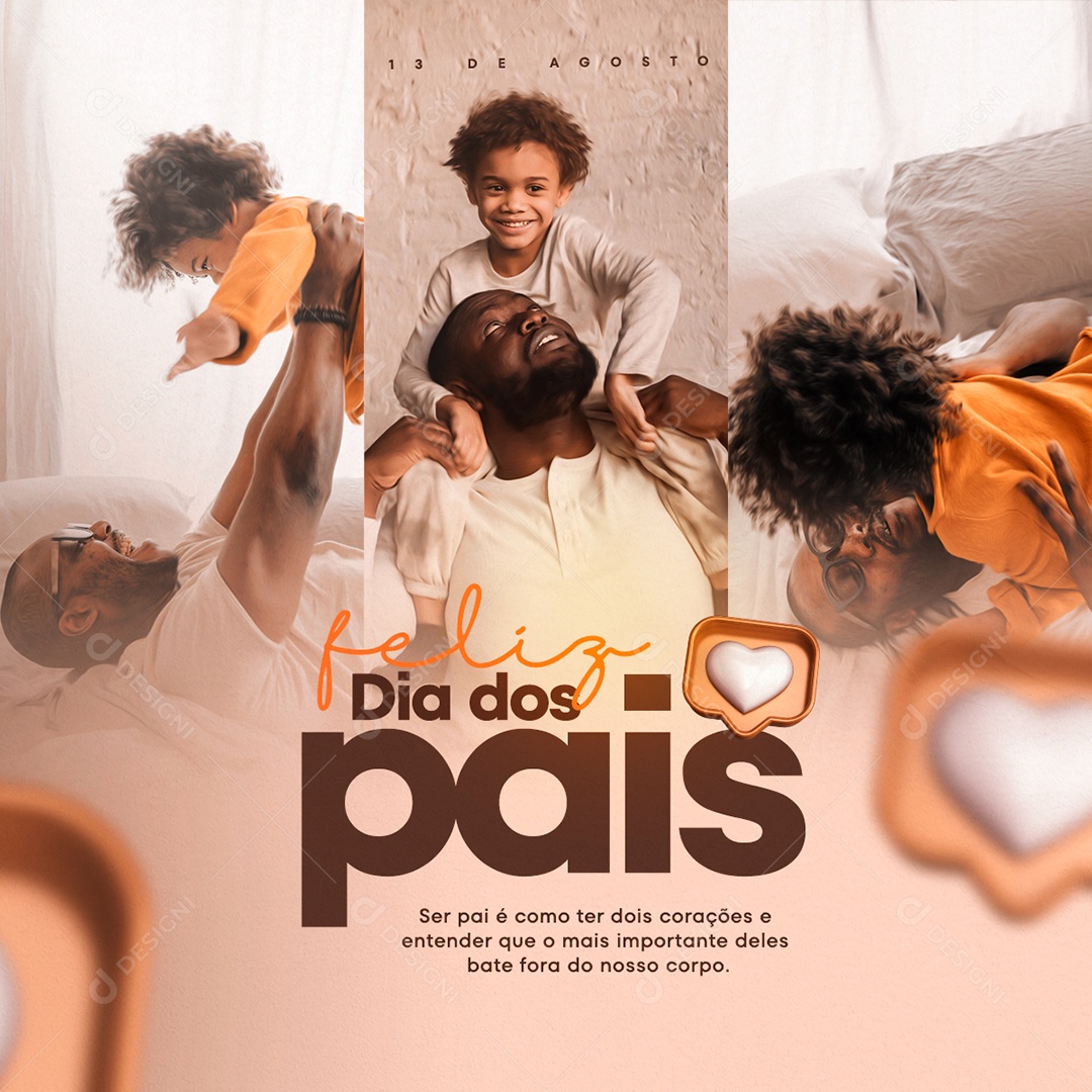 Dia dos Pais Social Media PSD Editável