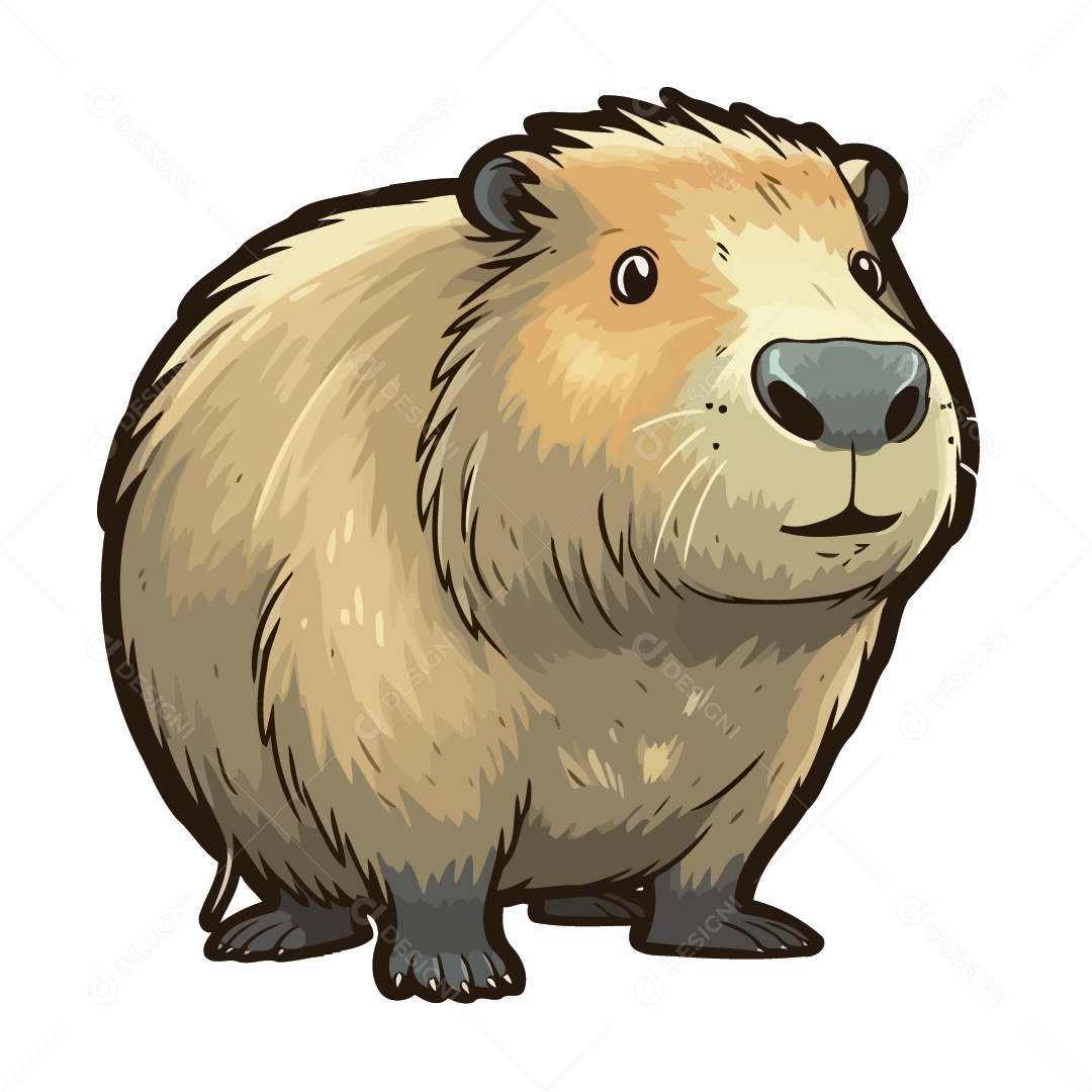 Capivara Ilustração Vetor EPS