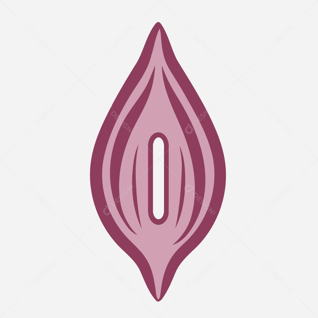 Fêmea Vulva Logotipo Ilustração Vetor EPS