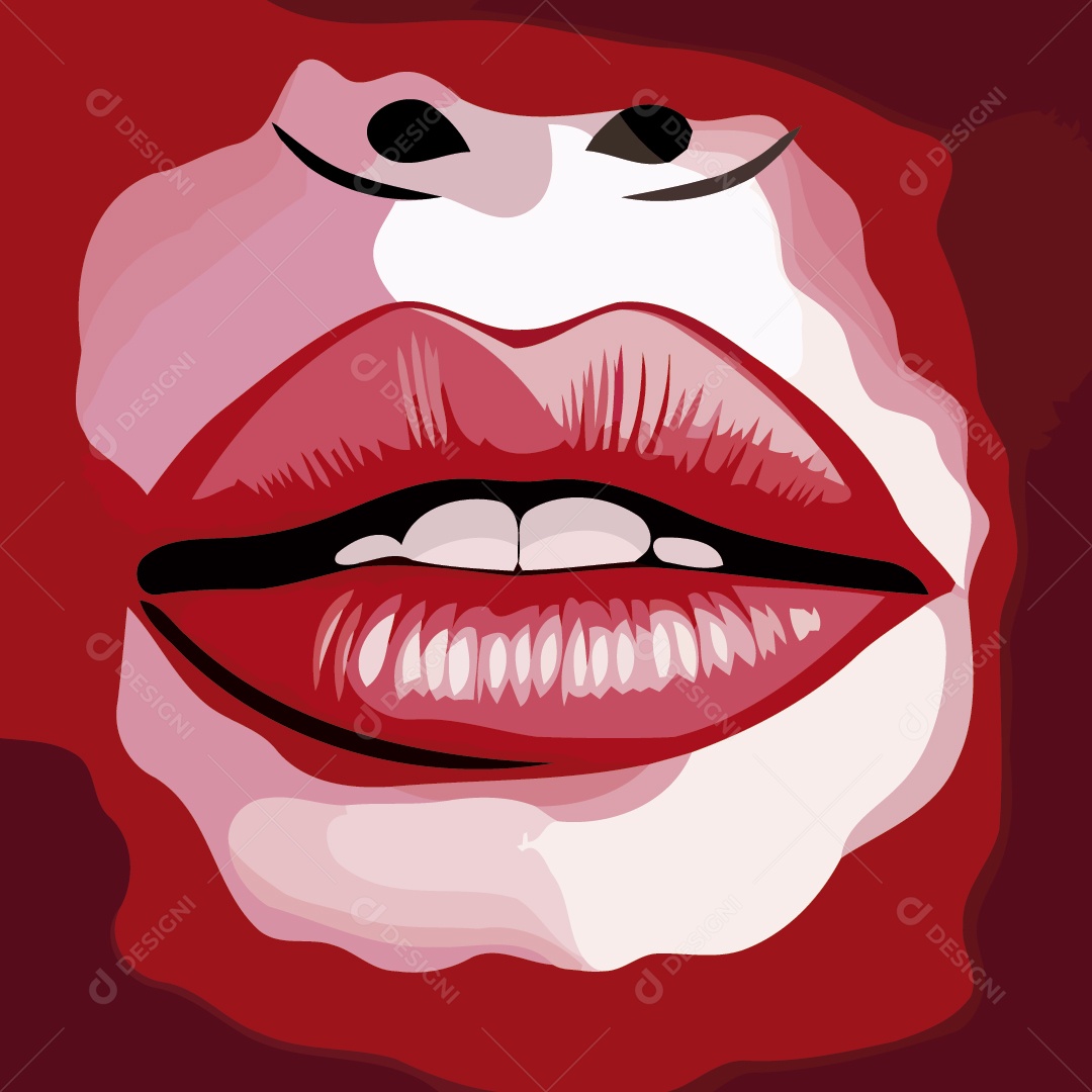 Boca Ilustração Vetor EPS