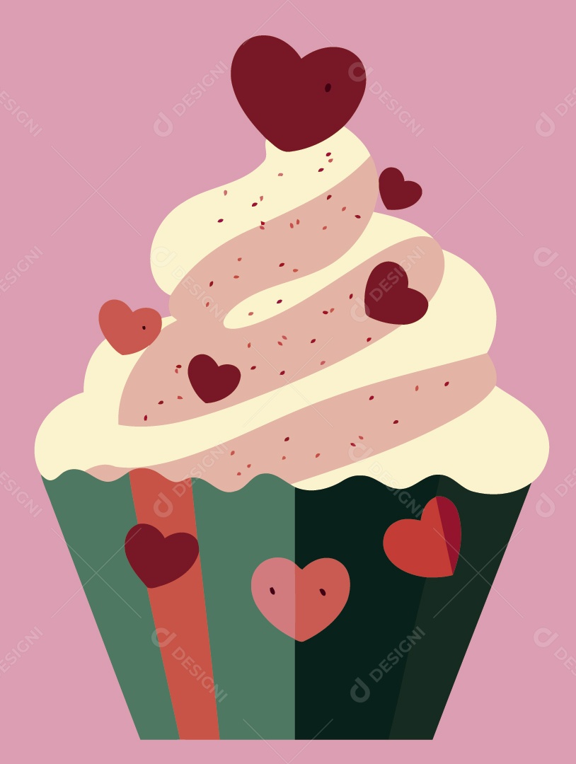 Cupcake Ilustração Vetor EPS