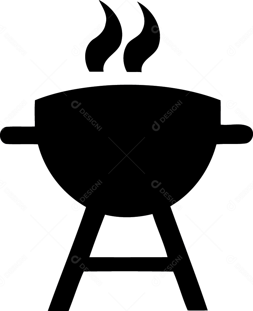Churrasqueira Desenho Vetor EPS