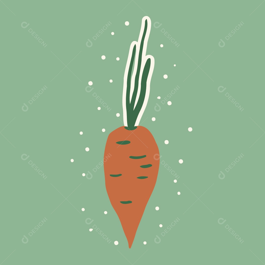 Cenoura Ilustração Vetor EPS