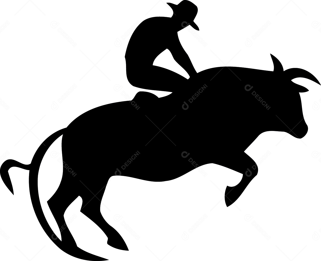 Vaqueiro Desenho Vetor EPS