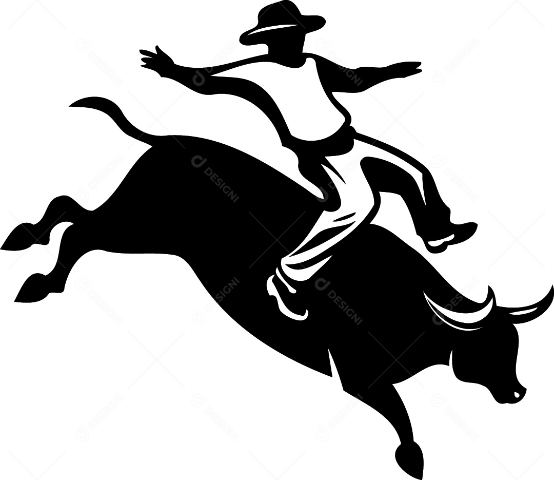Vaqueiro Desenho Vetor EPS
