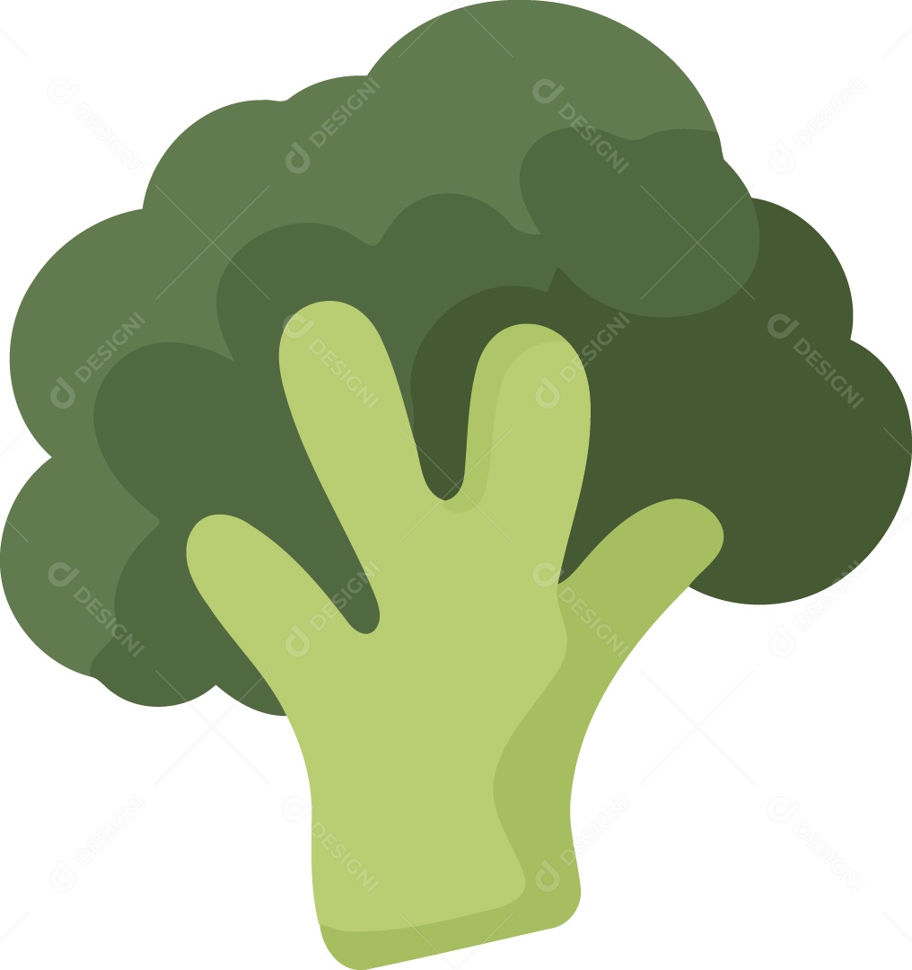 Brócolis Ilustração Vetor EPS