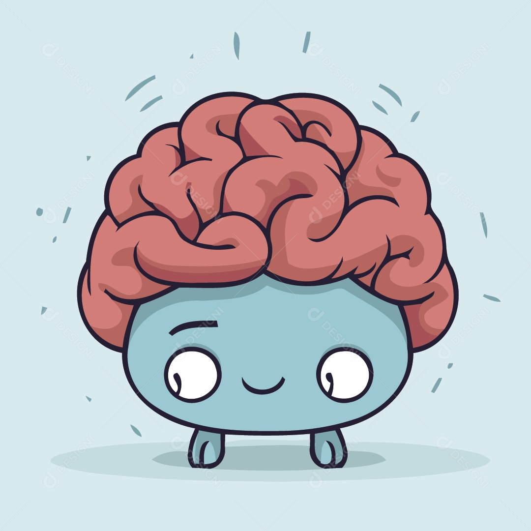 Cérebro Ilustração Vetor EPS