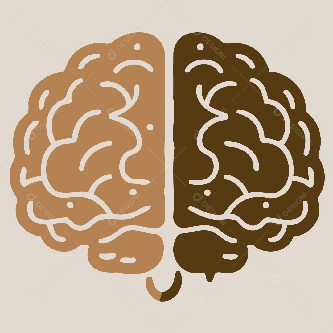 Cérebro Ilustração Vetor EPS
