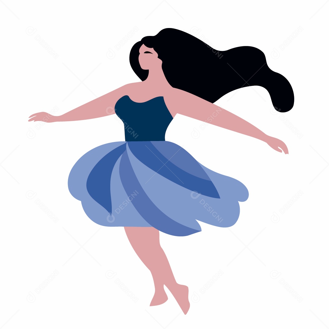 Mulher Ilustração Vetor EPS