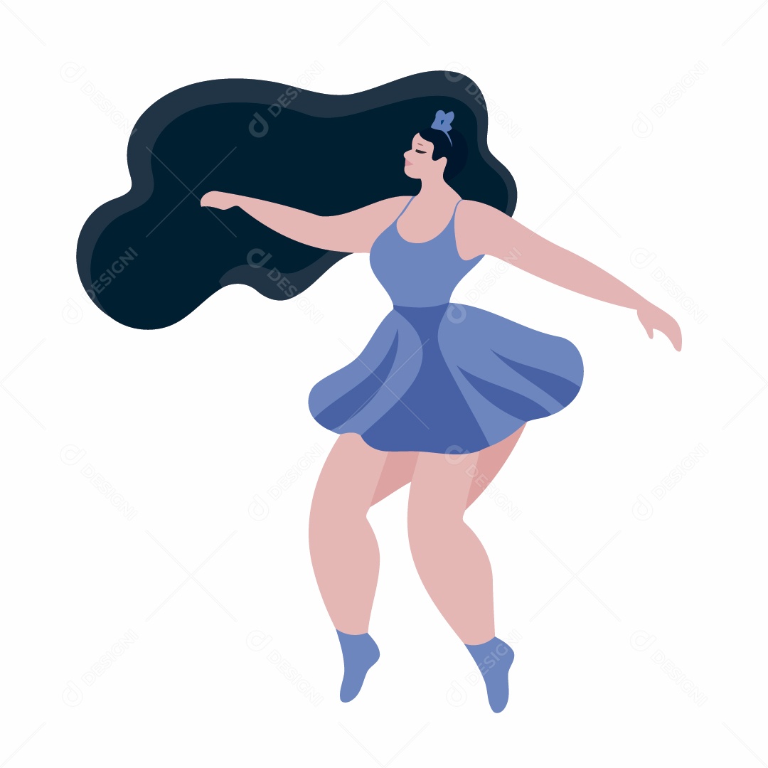 Mulher Ilustração Vetor EPS