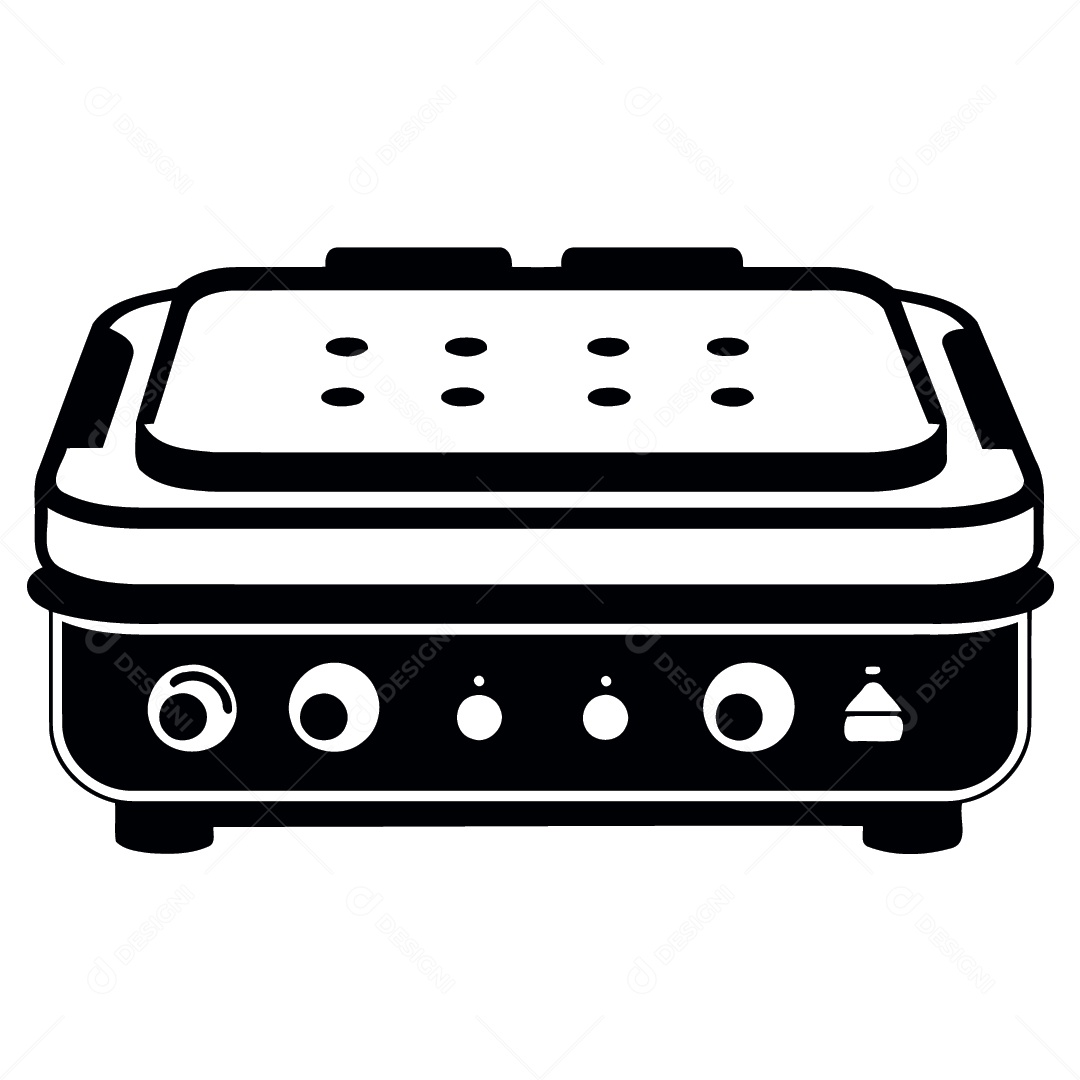 Fogão Desenho Vetor EPS