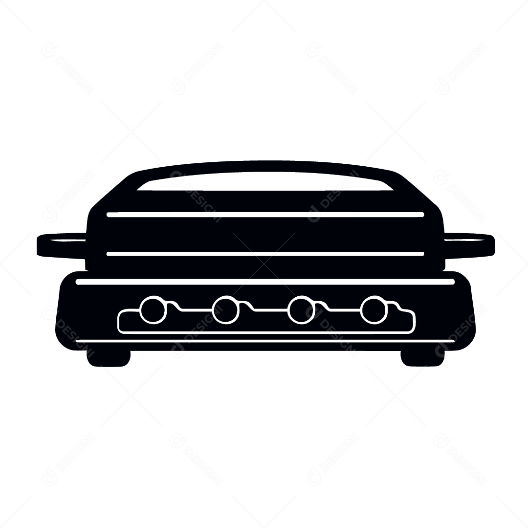 Fogão Desenho Vetor EPS