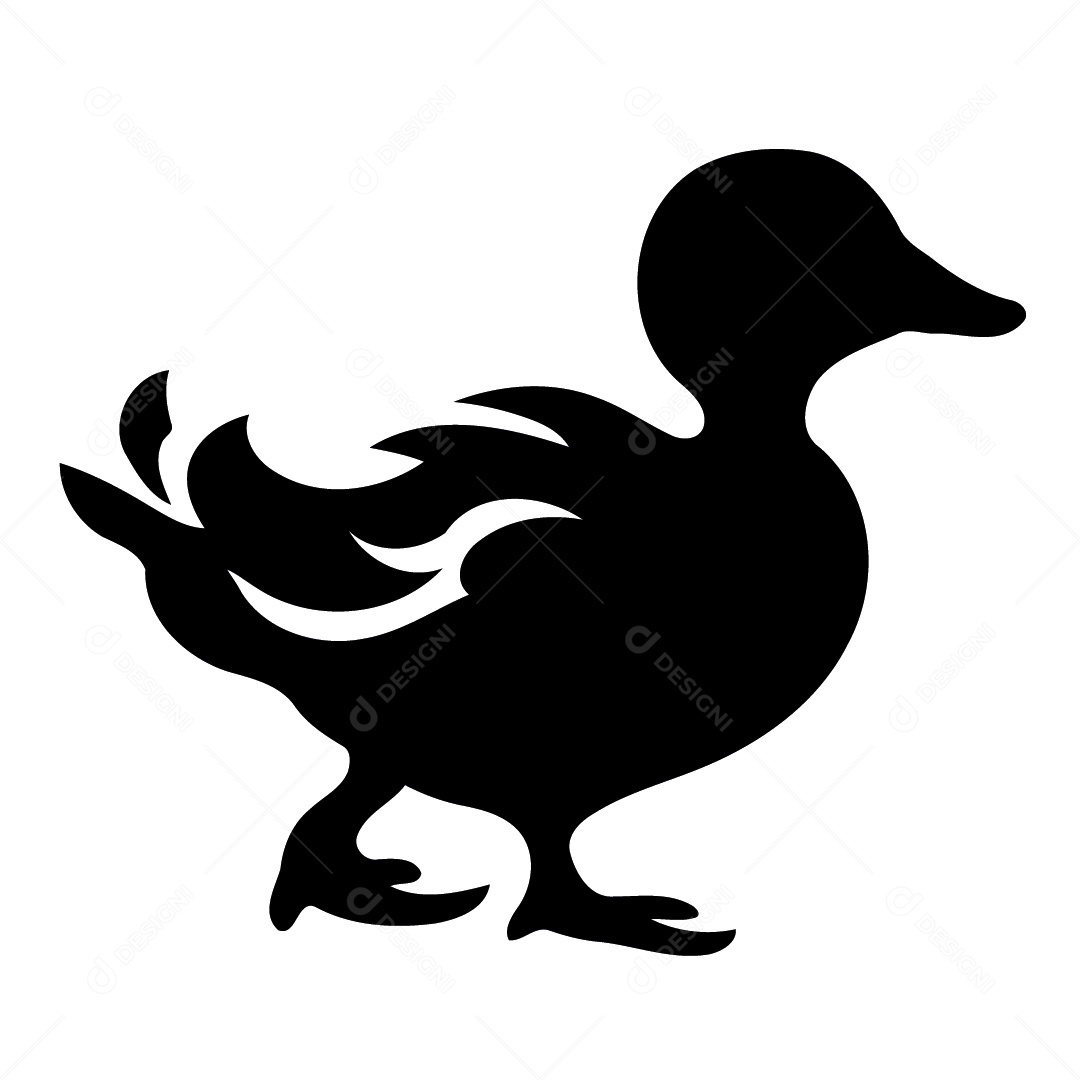 Patinho Desenho Vetor EPS