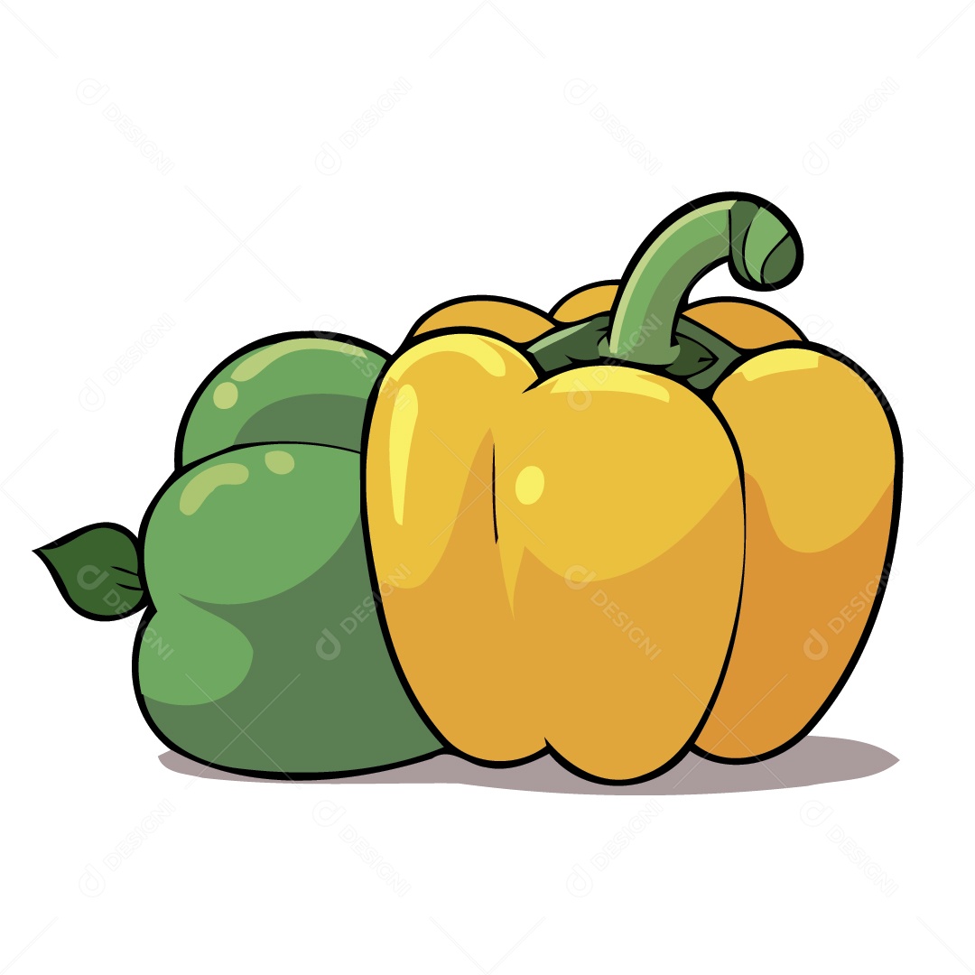 Pimentão Ilustração Vetor EPS