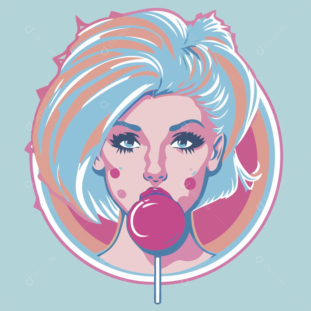 Mulher Ilustração Vetor EPS