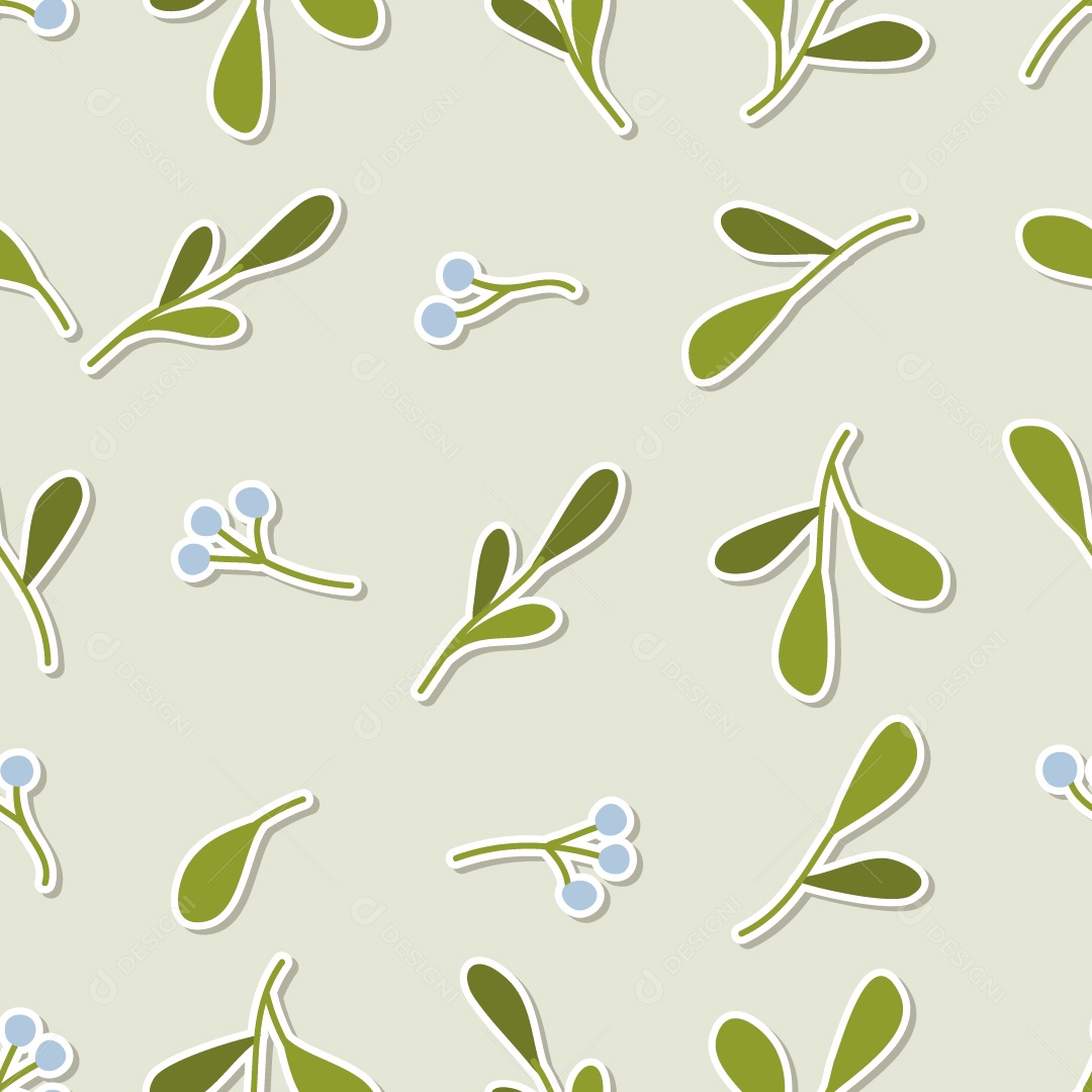 Conjunto de Flores Fundo Verde Vetor EPS