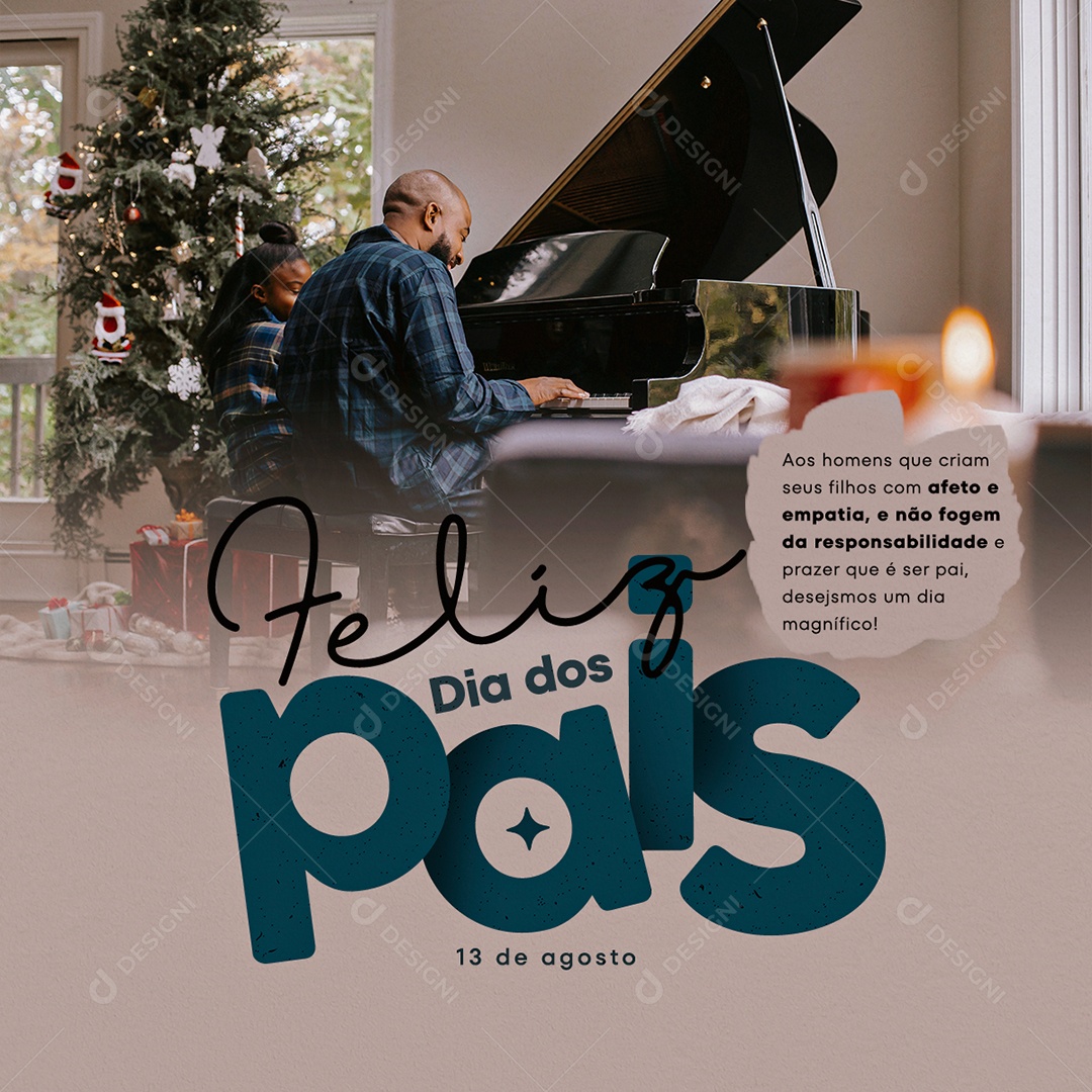 Feliz Dia dos Pais Social Media PSD Editável