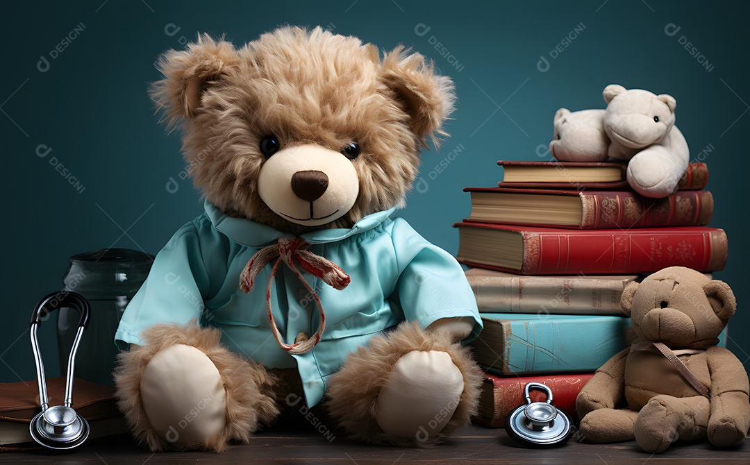 Objetos de um consultório pediatra