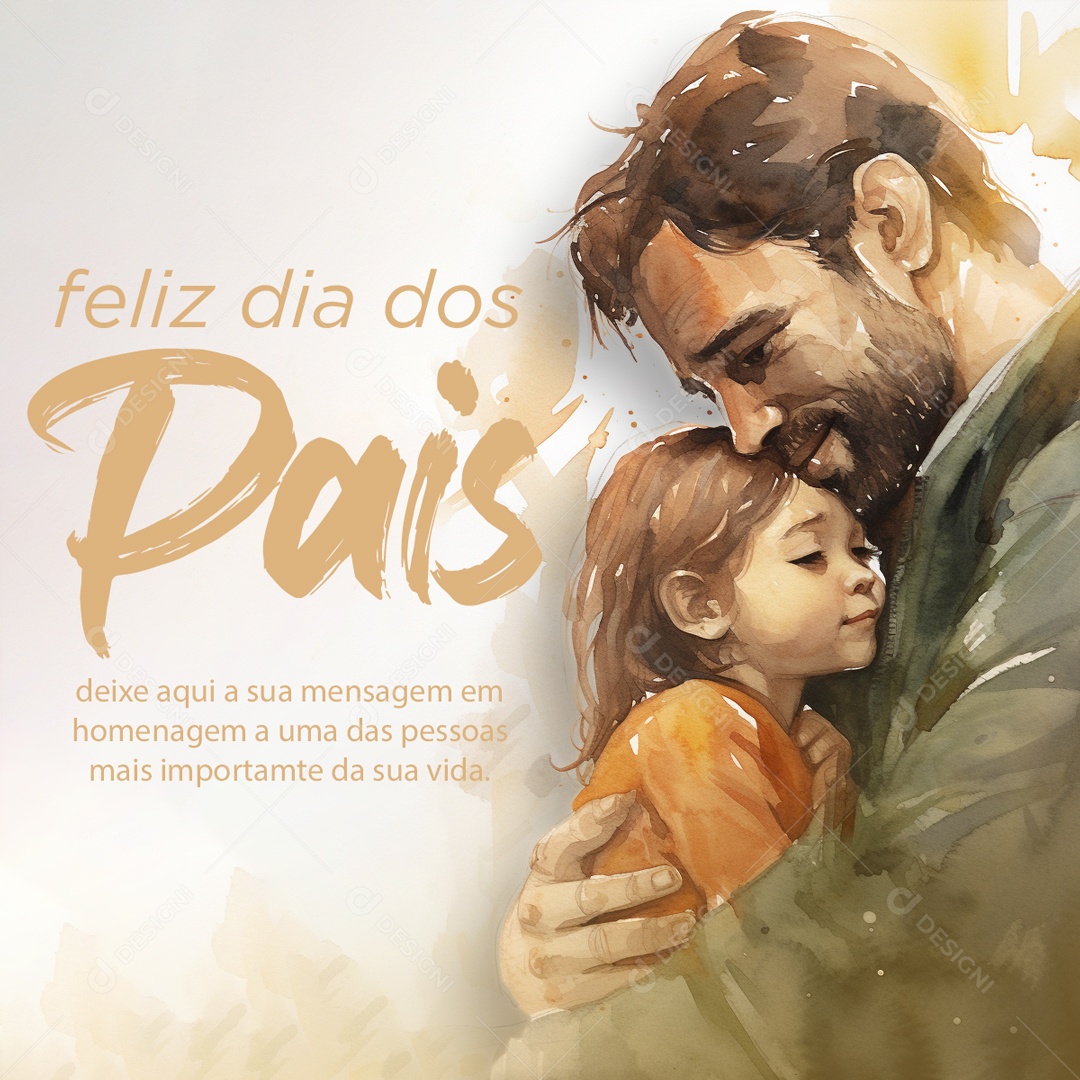 Dia dos Pais Social Media PSD Editável