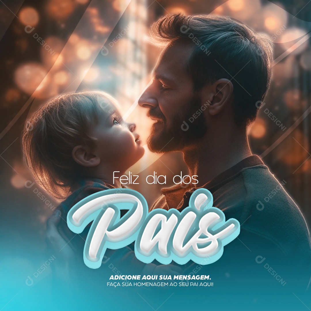 Dia dos Pais Social Media PSD Editável