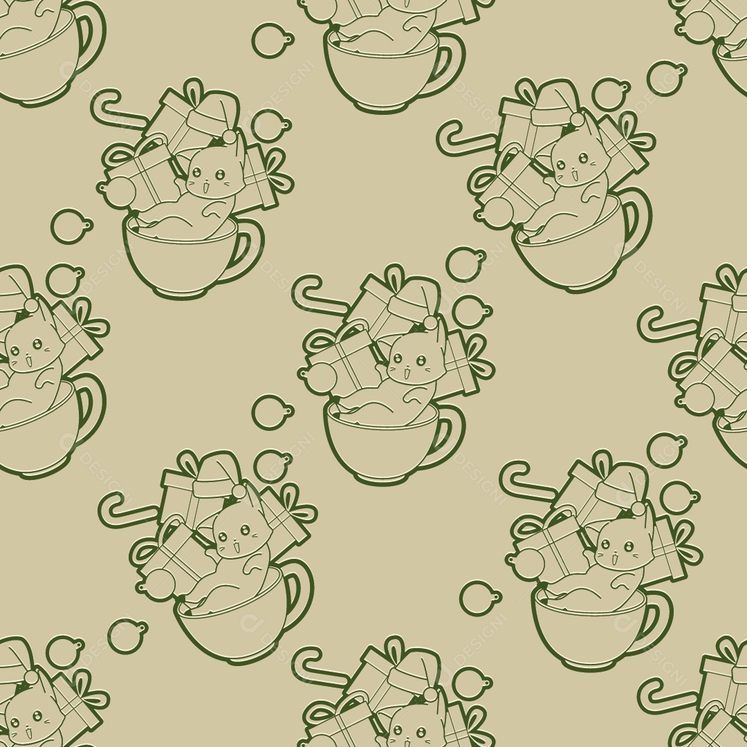 Conjuntos Natalino Fundo Verde Claro Ilustração Vetor EPS