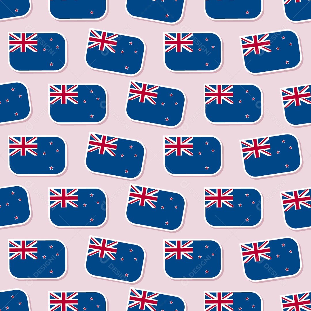 Conjunto de Bandeira da Austrália Ilustração Vetor EPS