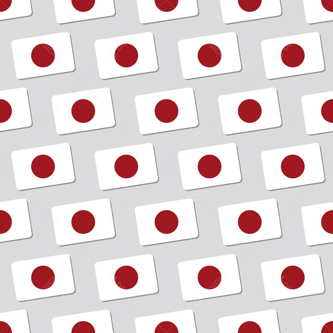 Conjunto de Bandeiras do Japão Ilustração Vetor EPS