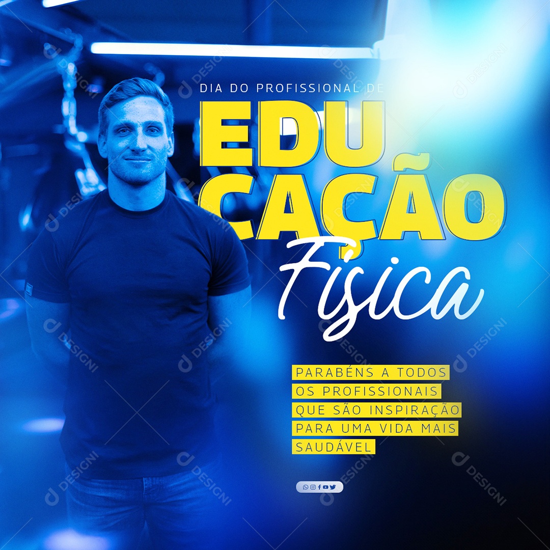 Dia Do Profissional De Educação Física Social Media PSD Editável