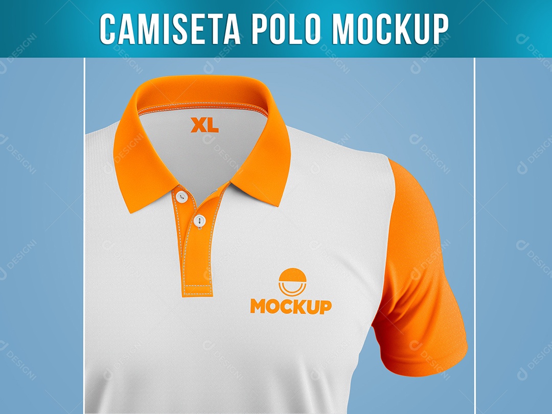 Camiseta Polo Mockup PSD Editável
