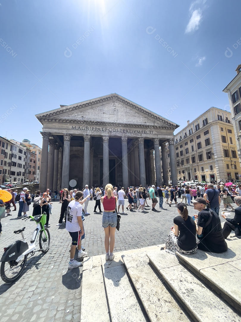 Detalhes do Panteão em Roma