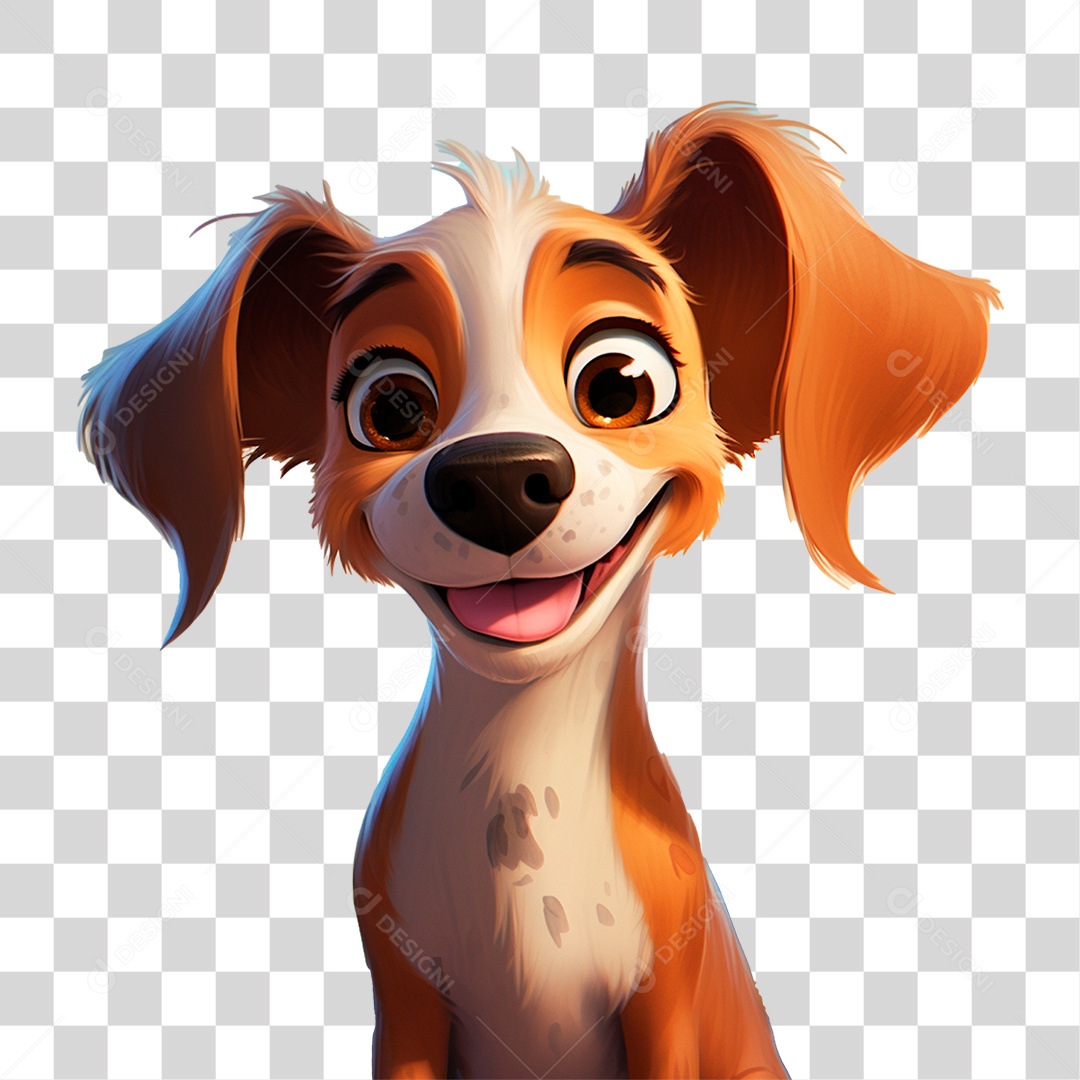 Cachorro Sorridente PNG Transparente