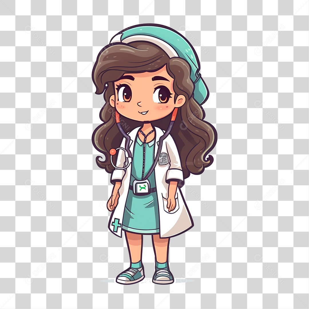 Jovem Enfermeira PNG Transparente
