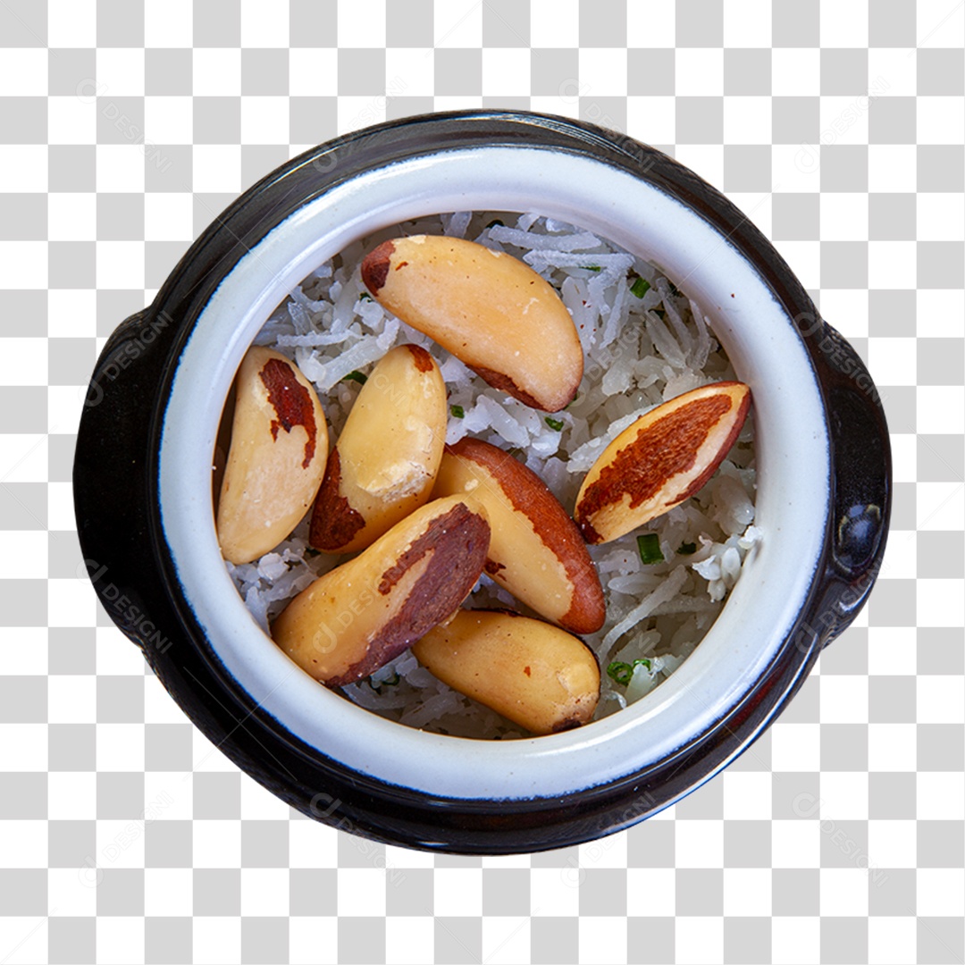 Castanhas em Tigela PNG Transparente