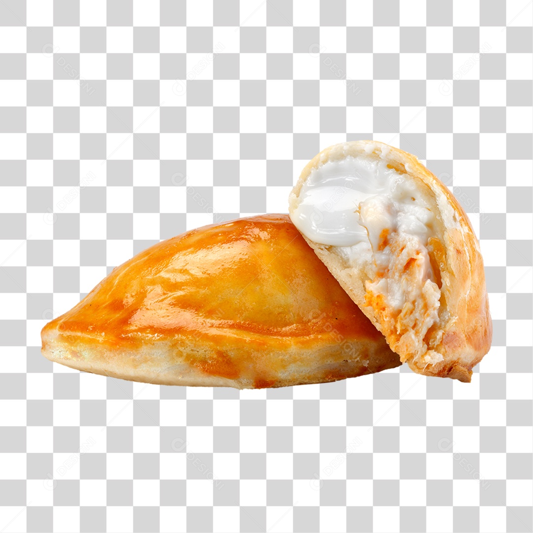 Pastel Assado com Queijo PNG Transparente