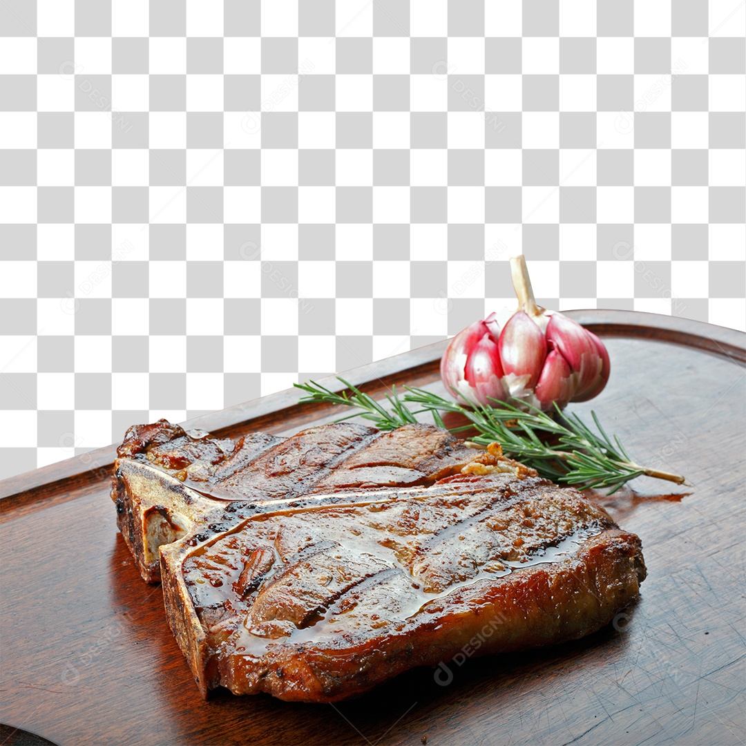 Tabua de Carne Com Carne Assada PNG Transparente