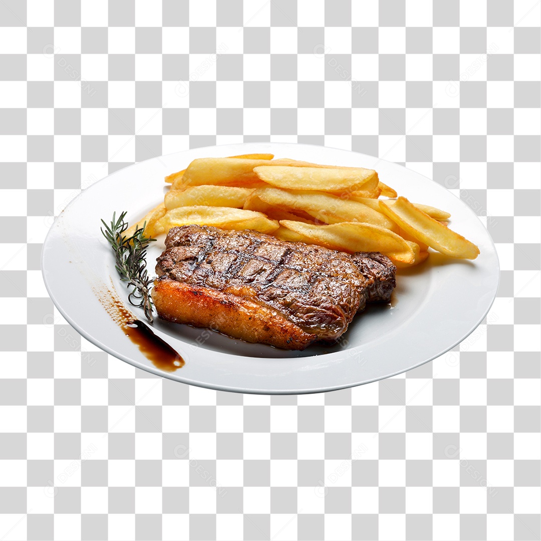 Prato Batata Carne PNG Transparente
