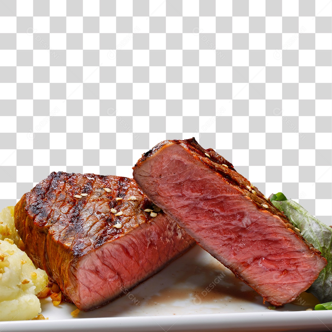 Corte de Carne Bovina Assada PNG Transparente
