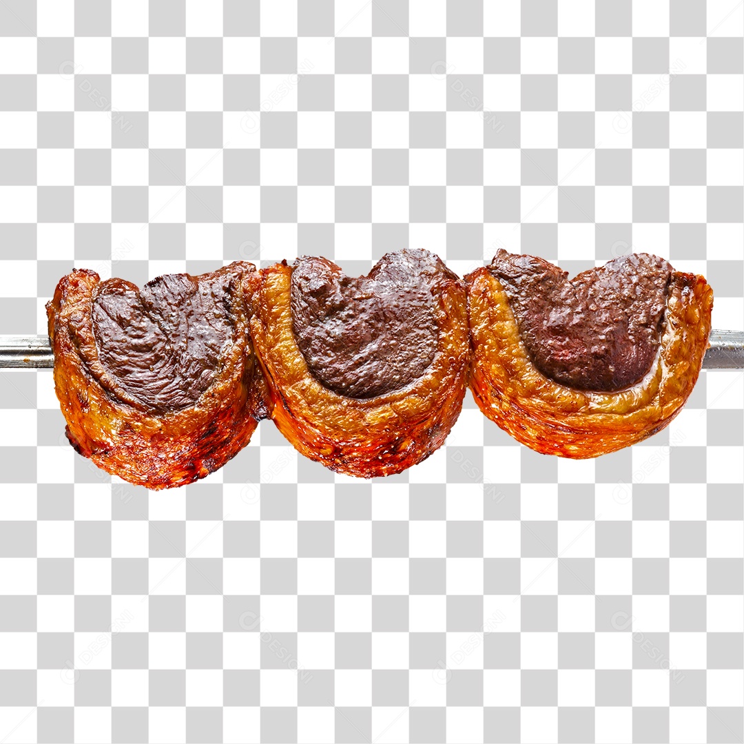 Espeto com Corte de Carne Bovina Churrasco PNG Transparente